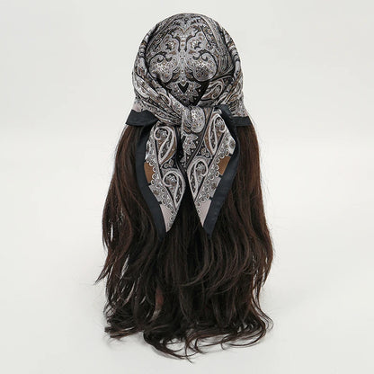 Floral Square Silk Scarf