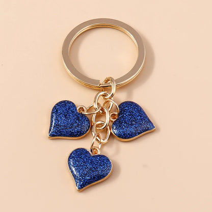 Enamel Love Heart Keychain