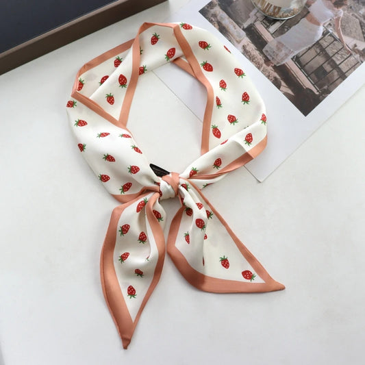 Sweet Strawberry Print Scarf