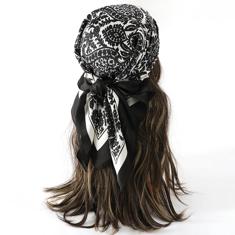 Floral Square Silk Scarf