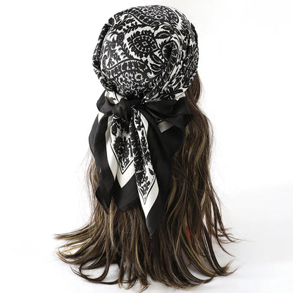 Floral Square Silk Scarf