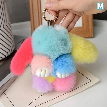 Plush Fur Bunny Keychain
