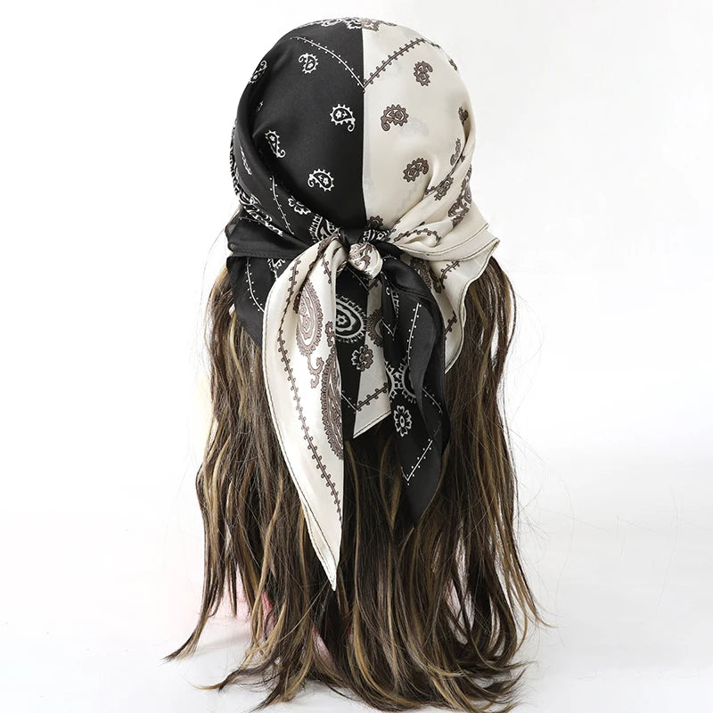 Floral Square Silk Scarf