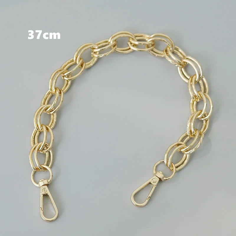 Gold Metal Chain Bag Strap
