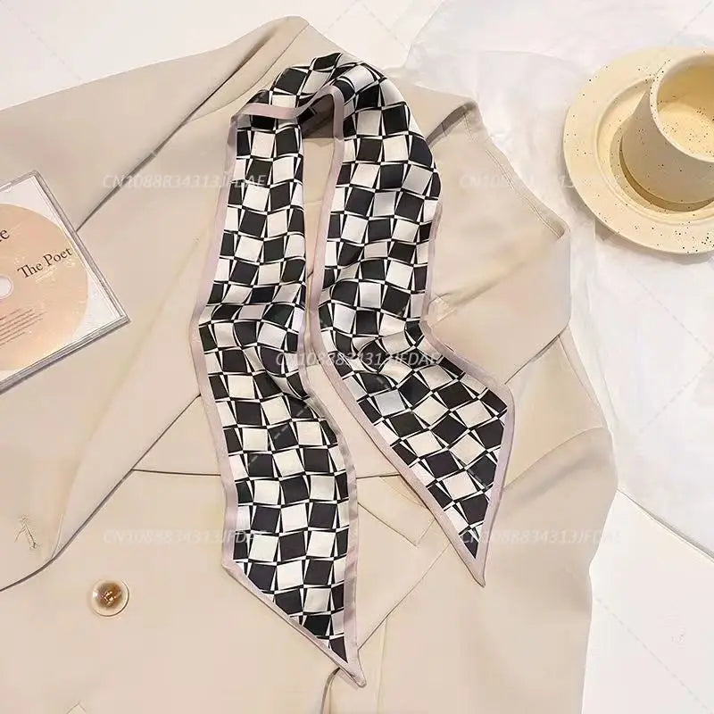 Silk Satin Scarf Bag Handle