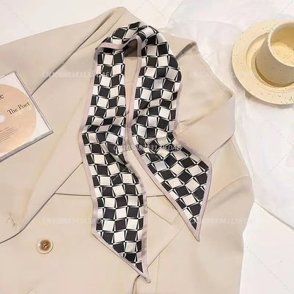 Silk Satin Scarf Bag Handle