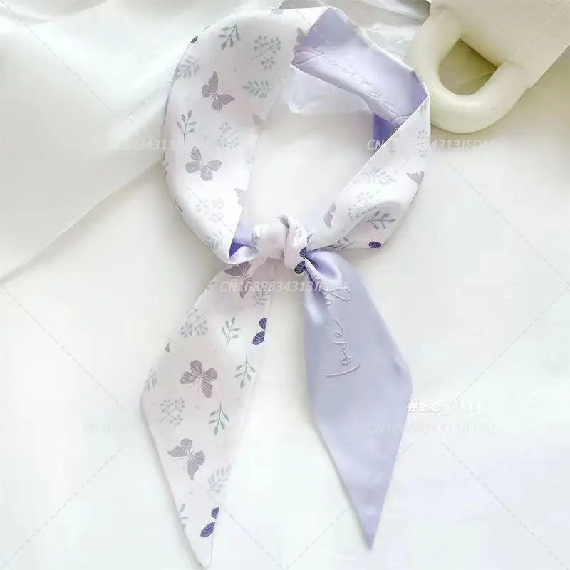 Silk Satin Scarf Bag Handle