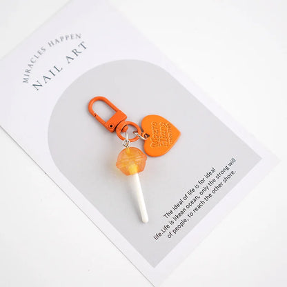 Sweet Lollipop Keychain Charm