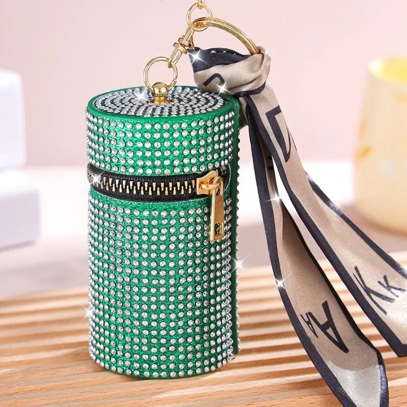 Rhinestone Lipstick Coin Purse