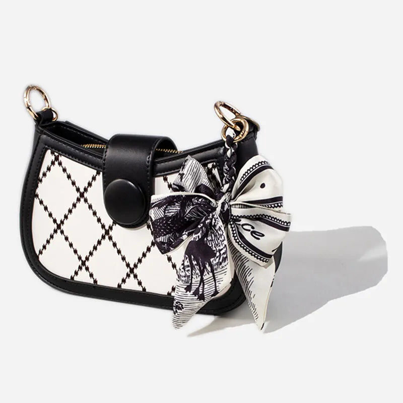 Hand-Woven Silk Bow Keychain