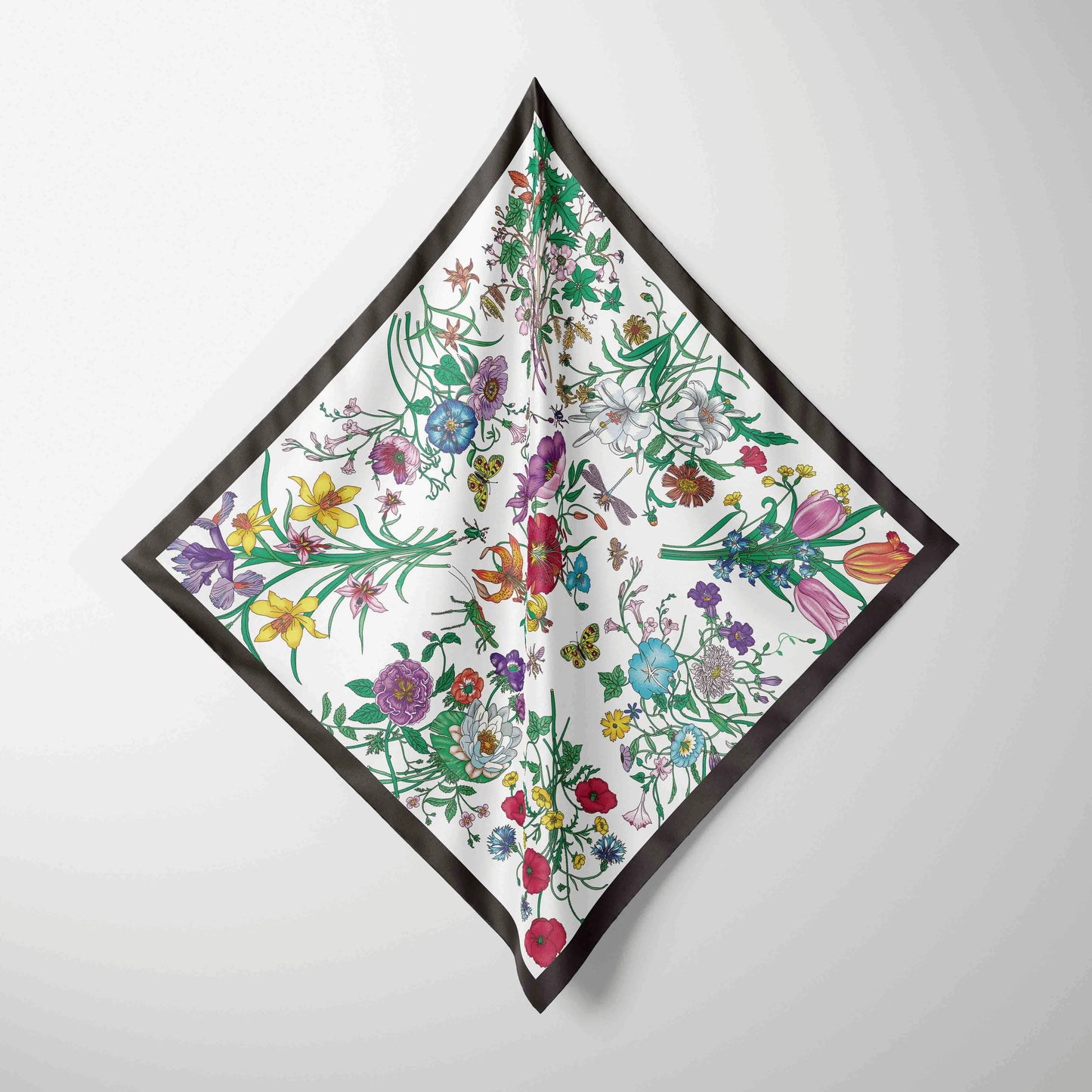 Designer Print Chiffon Square Scarf