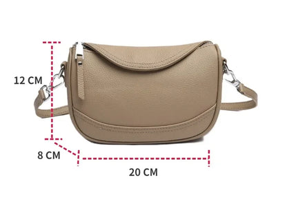 Genuine Leather Saddle Shoulder & Crossbody Bag