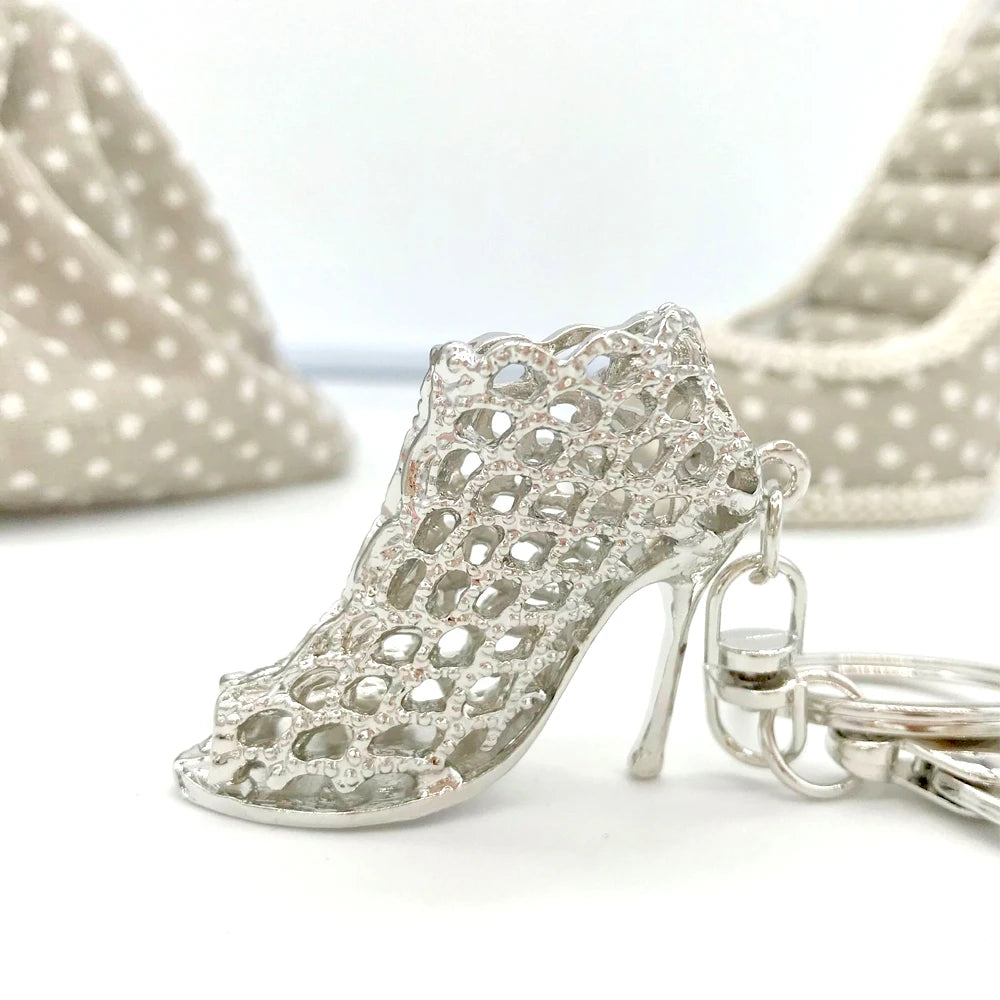 Rhinestone High Heel Keychain