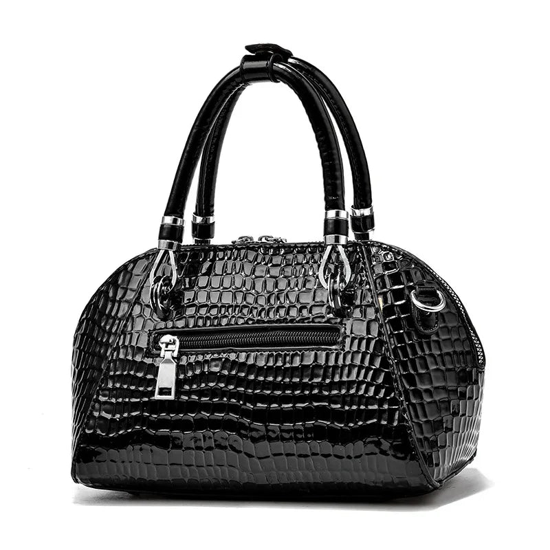 Fashion Yellow Crocodile Tote Bag