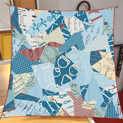 Classic Large Silk Square Scarf