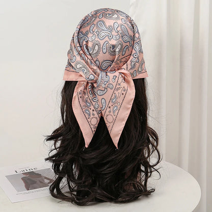 Floral Square Silk Scarf