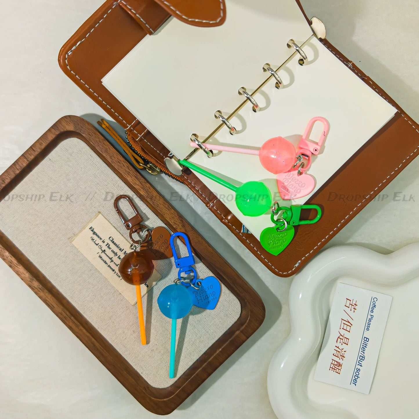 Sweet Lollipop Keychain Charm