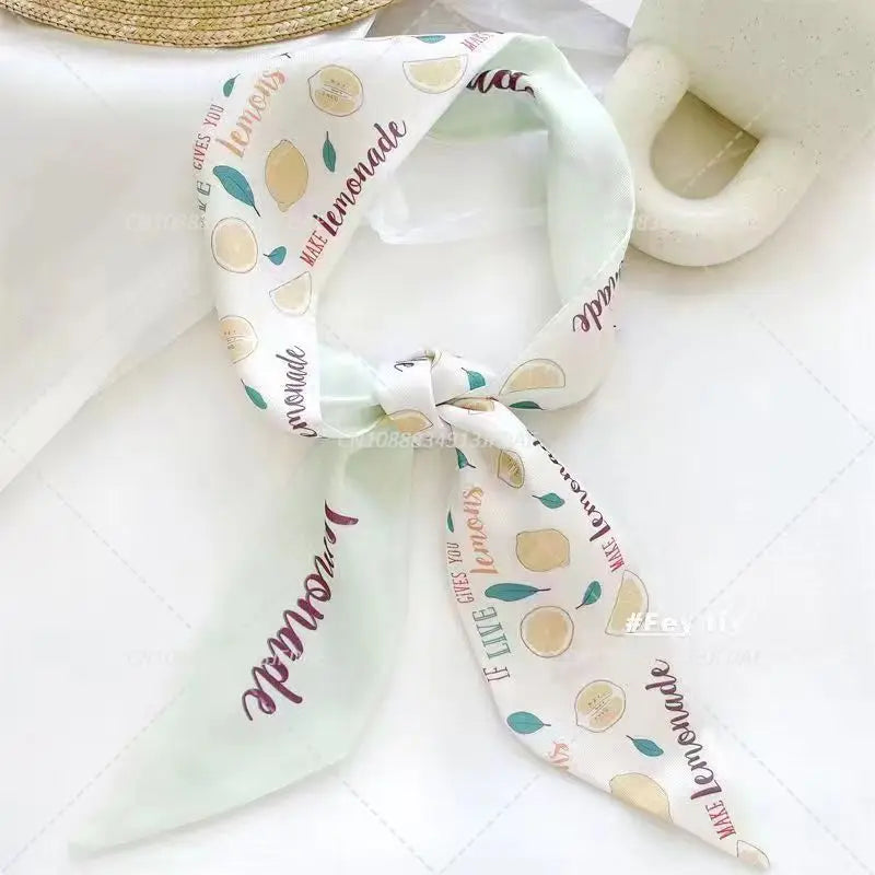 Silk Satin Scarf Bag Handle