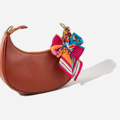 Hand-Woven Silk Bow Keychain