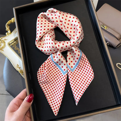 Polka Dot Silk Scarf