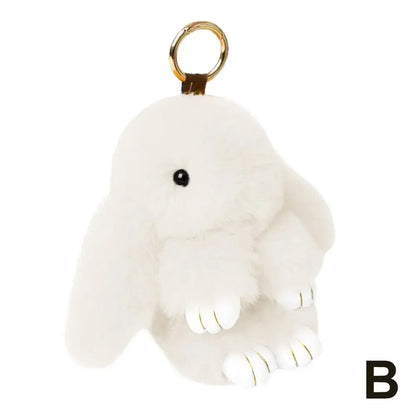 Long Ear Bunny Plush Keychain
