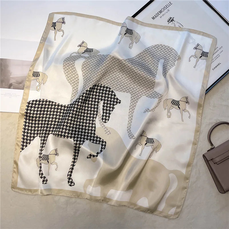 Luxury Print Square Scarf