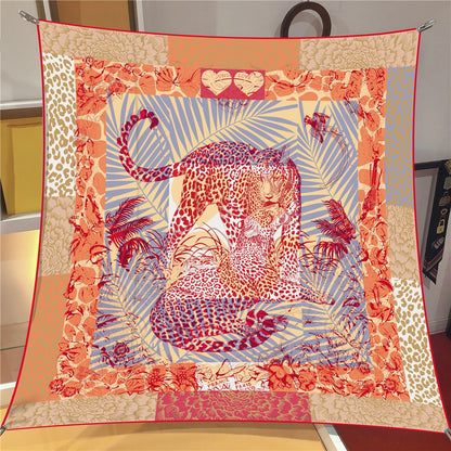 Classic Large Silk Square Scarf