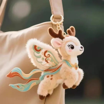 Soft Flying Cat Bag Charm