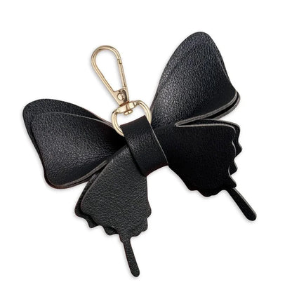 Layered Leather Butterfly Keychain