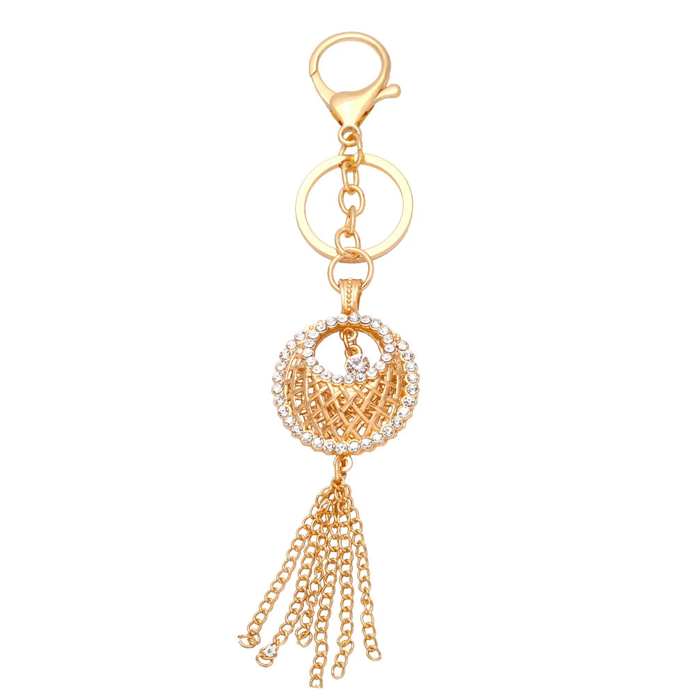 Rhinestone Fairy Angel Wings Keychains