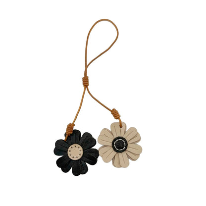 Handmade Leather Daisy Bag Charm