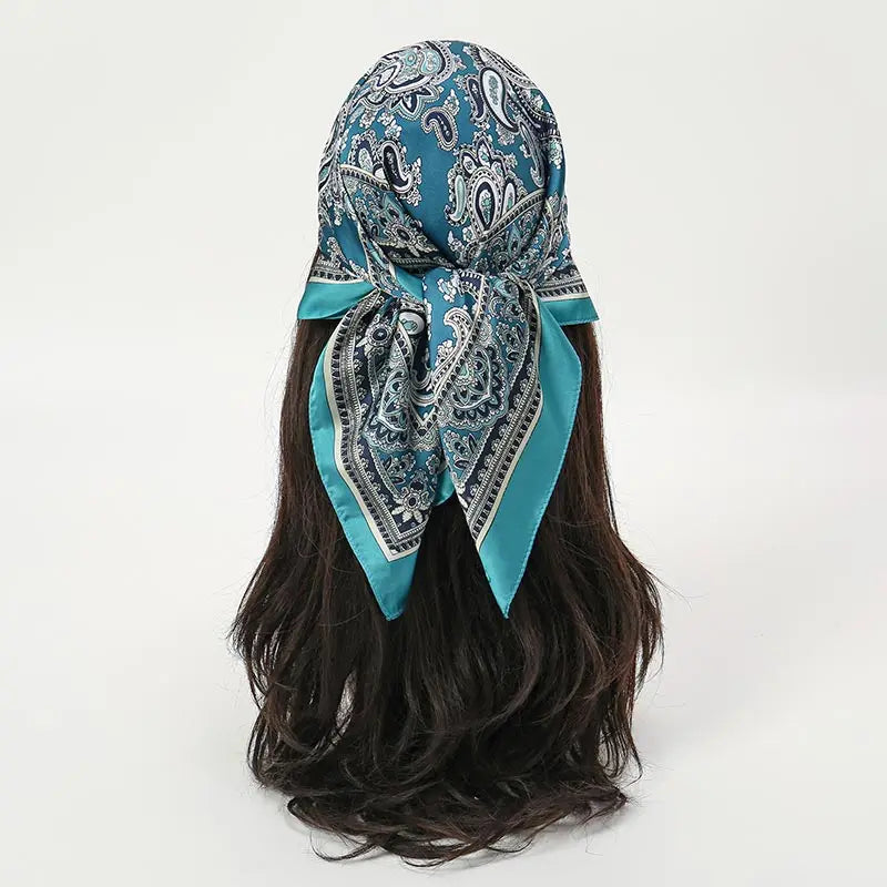 Floral Square Silk Scarf
