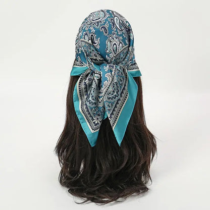 Floral Square Silk Scarf