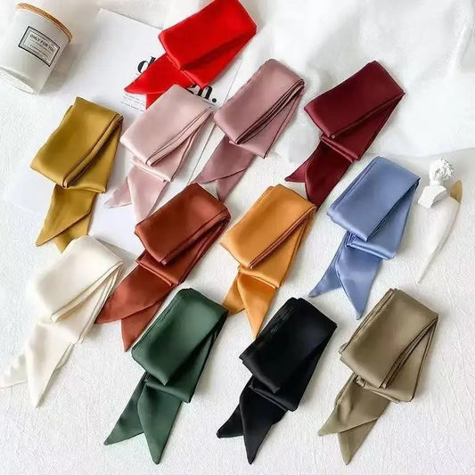 Silk Satin Fashion Bag Scarves