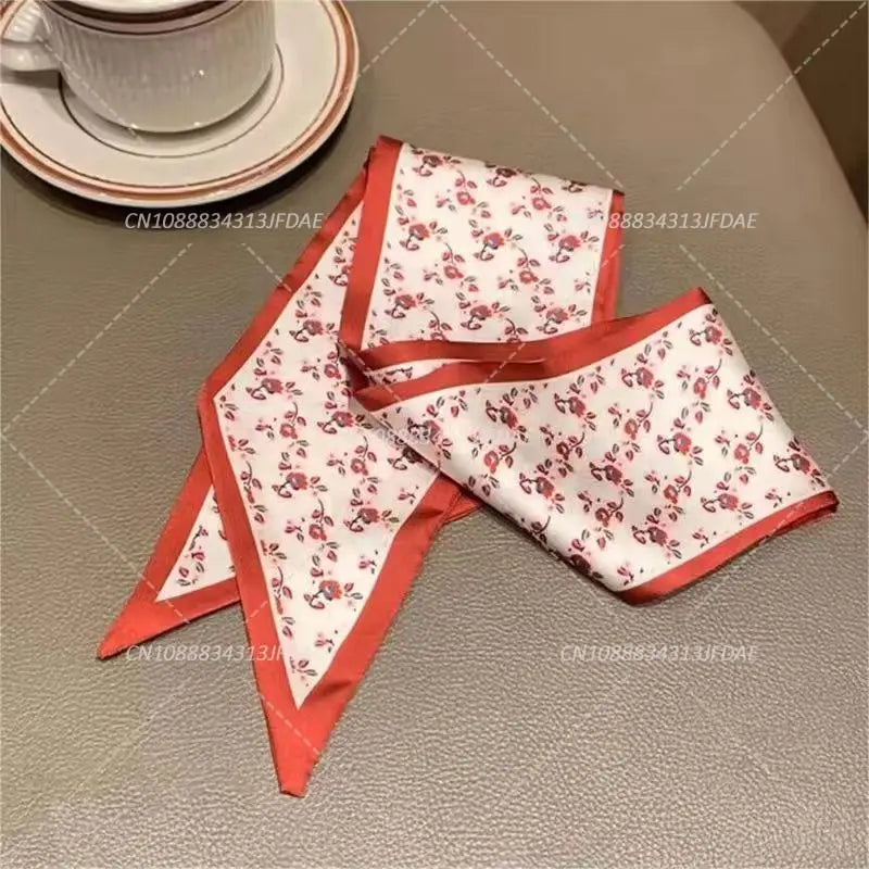 Silk Satin Scarf Bag Handle