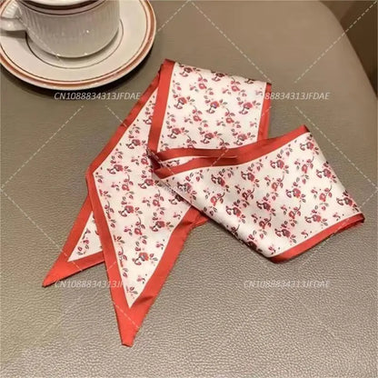 Silk Satin Scarf Bag Handle