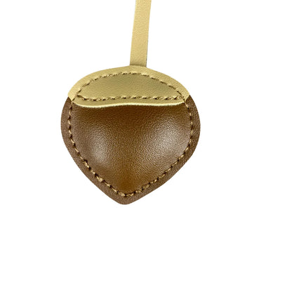 Leather Pumpkin & Chestnut Bag Charm