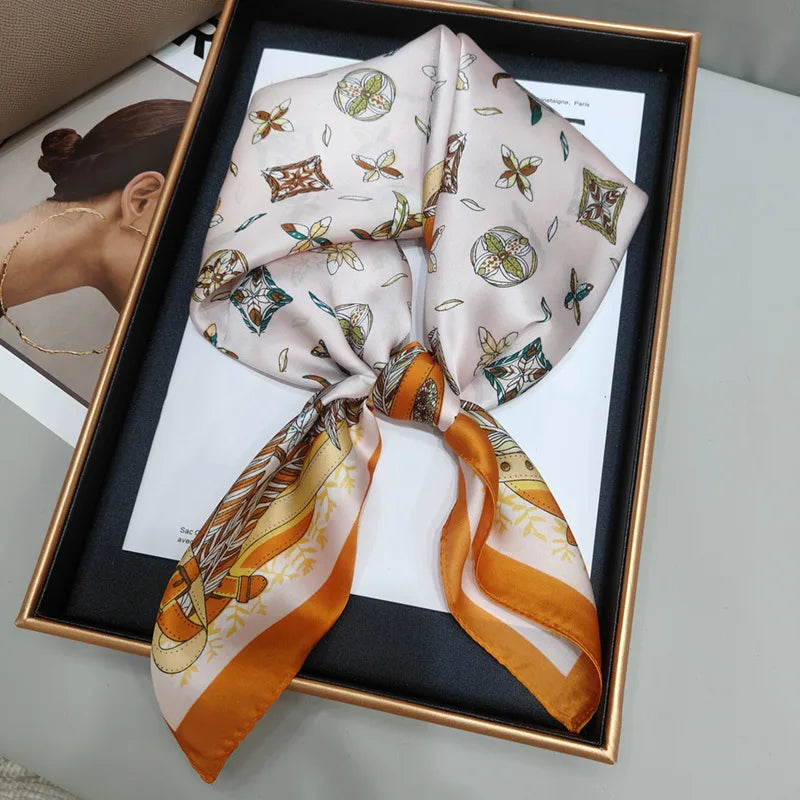 Luxury Print Square Scarf