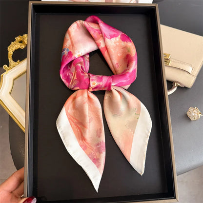 Floral Silk Square Scarf