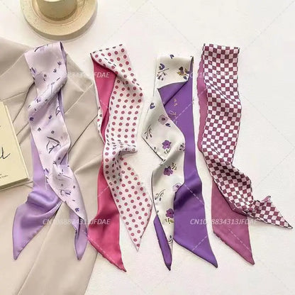 Silk Satin Scarf Bag Handle