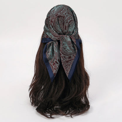 Floral Square Silk Scarf
