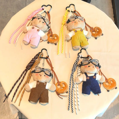 Plush Bear Bag Charm Keychain