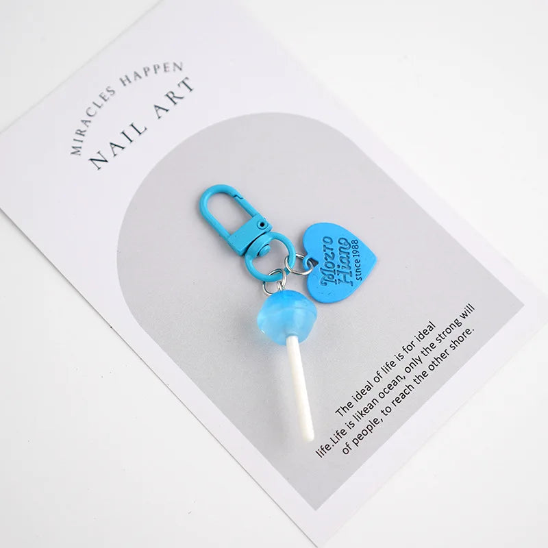 Sweet Lollipop Keychain Charm