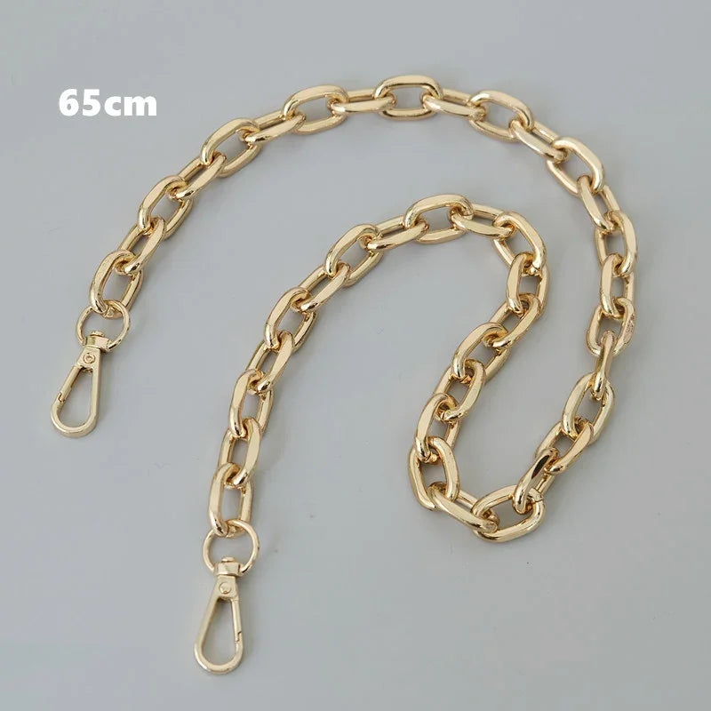 Gold Metal Chain Bag Strap