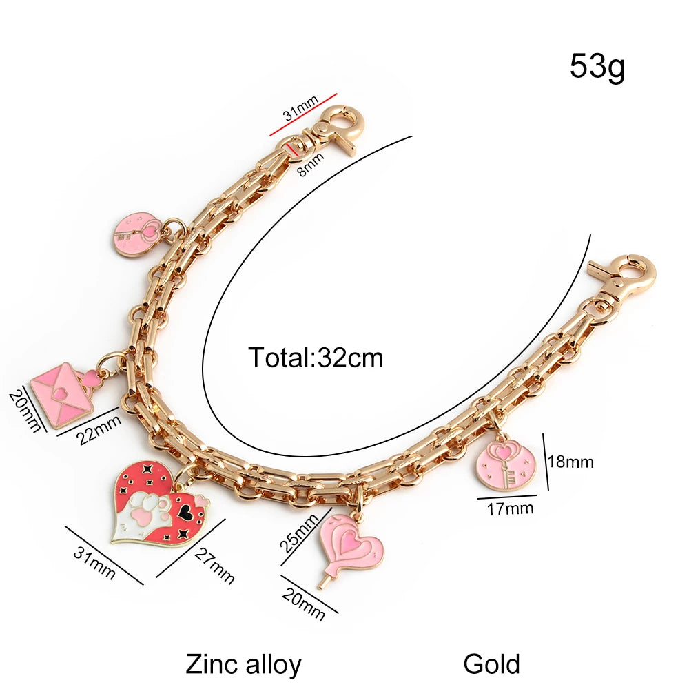 Romantic Love Bag Extension Chain