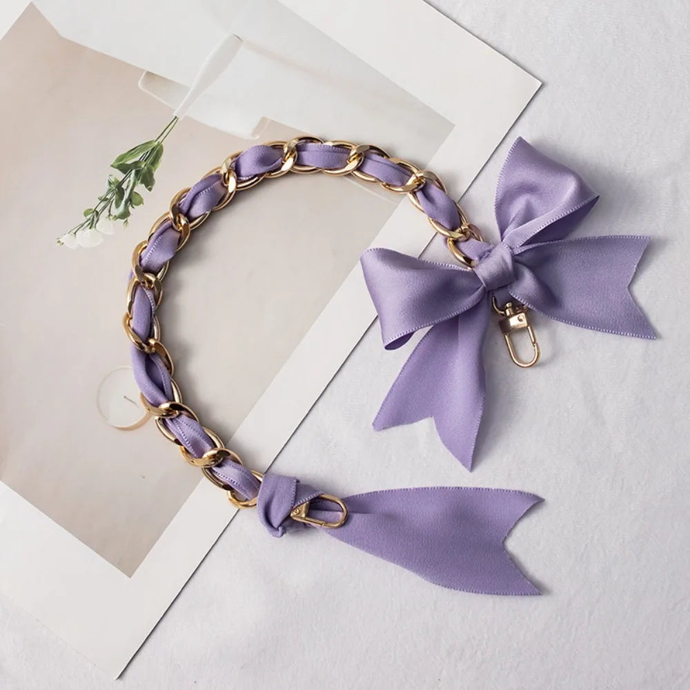 Butterfly Knot Silk Bag Chain