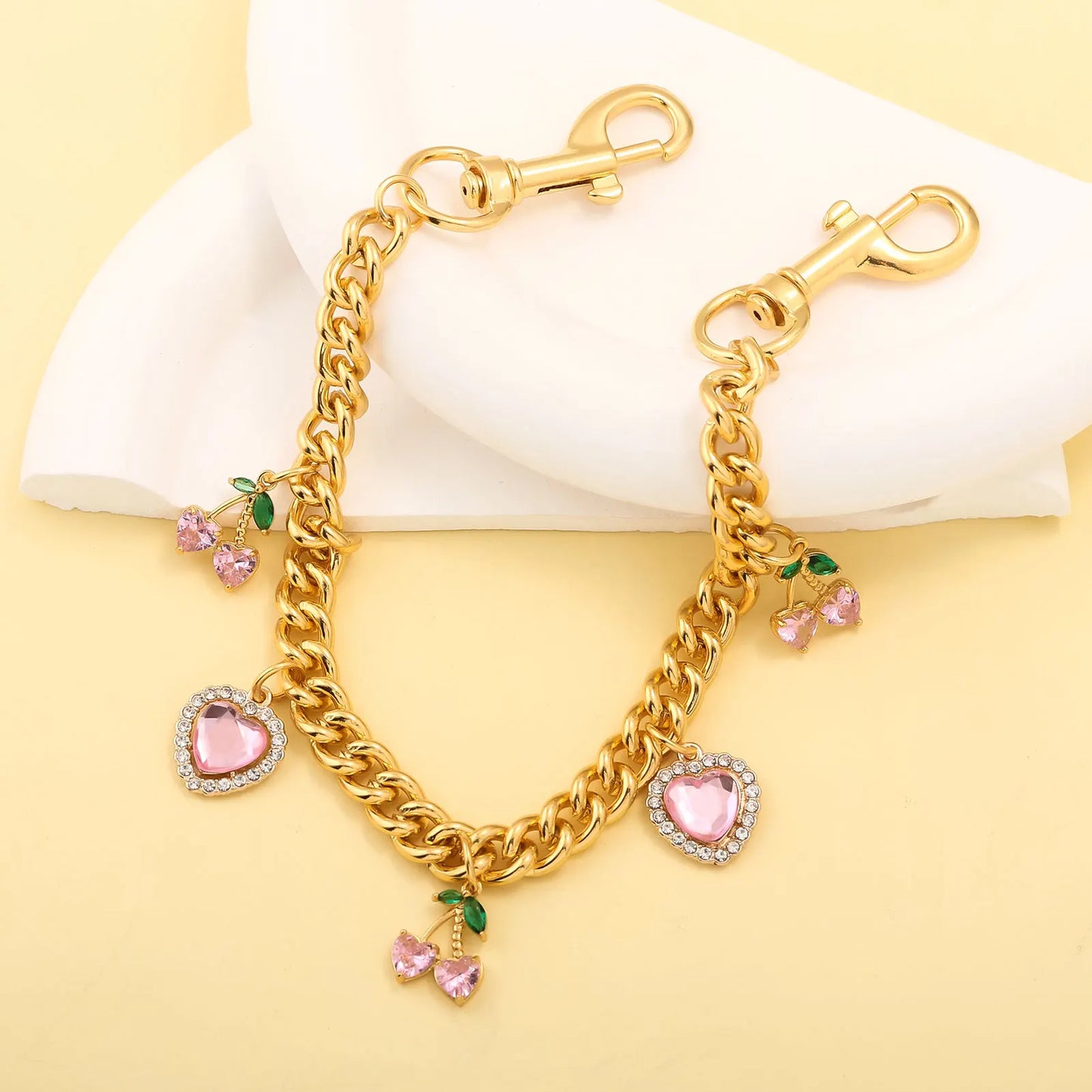 Strawberry Cherry Bag Chain Charm