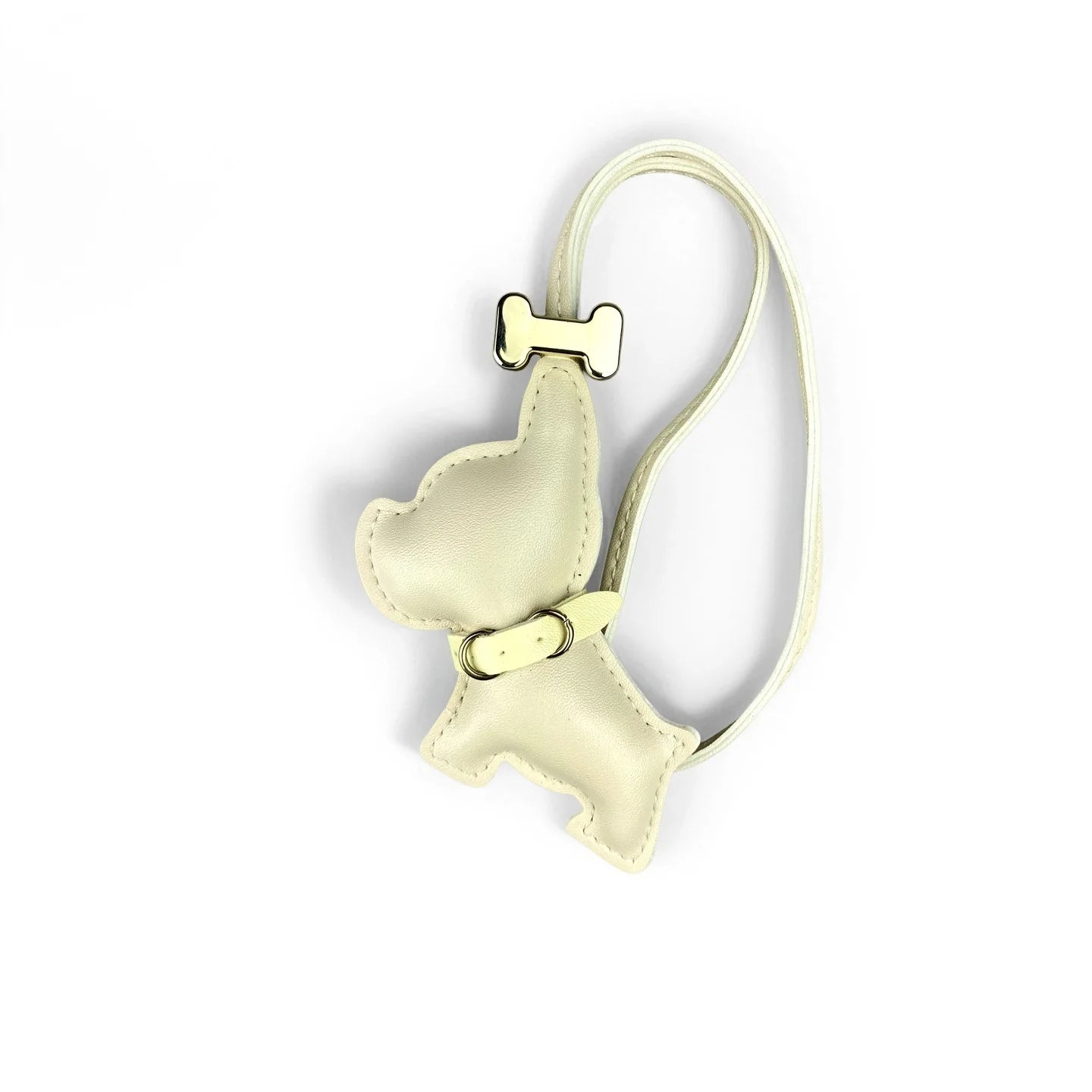 French Bulldog PU Leather Bag Charm