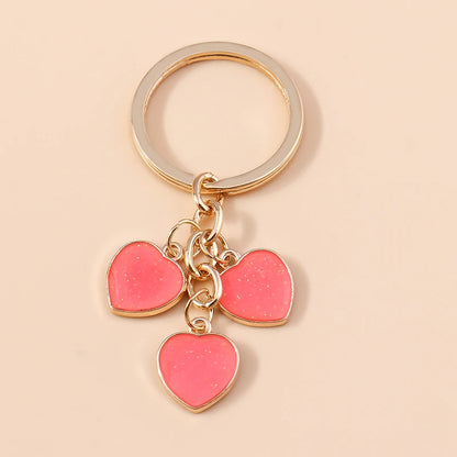 Enamel Love Heart Keychain
