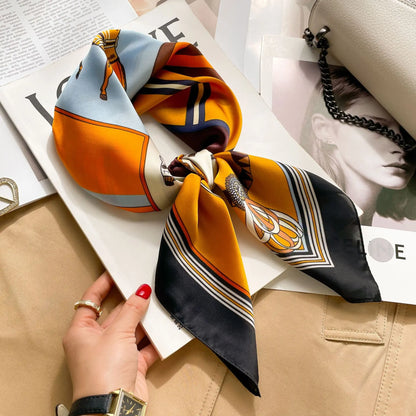 Floral Silk Square Scarf